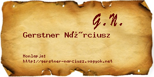Gerstner Nárciusz névjegykártya